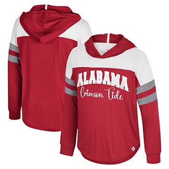 Girls Youth Colosseum Crimson Alabama Crimson Tide Reflection Hoodie Long Sleeve T-Shirt