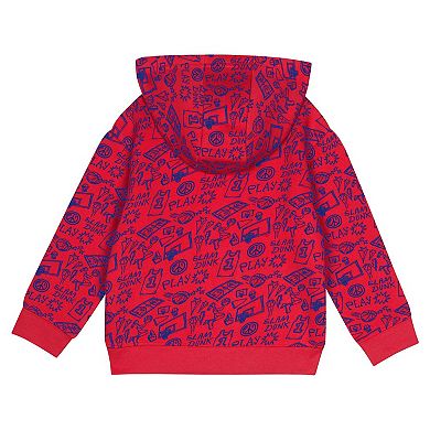 Toddler Red Philadelphia 76ers Give and Go Pullover Hoodie and Sweatpants Set