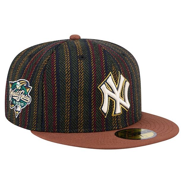 【New Era】★MLB New York Yankees Vintage Herringbone Cap★ Men's New Era Brown New York Yankees Vintage Herringbone