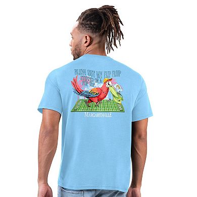 Men's Margaritaville Light Blue Los Angeles Rams Flip Flop T-Shirt