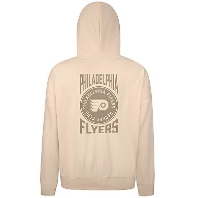 Men's Levelwear Cream Philadelphia Flyers Contact Stamp Pullover Hoodie