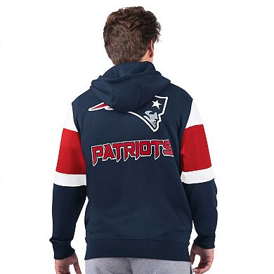 Men's Starter Navy New England Patriots Extreme Full-Zip Hoodie
