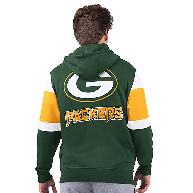 Men's Starter Green Green Bay Packers Extreme Full-Zip Hoodie