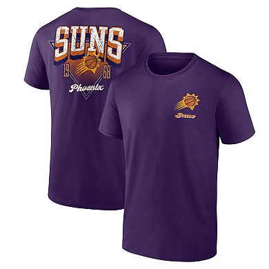 Men's Logo Athletic Purple Phoenix Suns Never Over T-Shirt