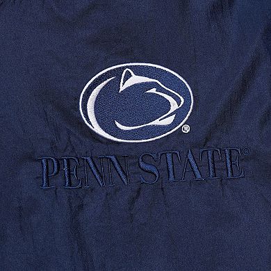 Men's Mitchell & Ness Navy Penn State Nittany Lions Team 3.0 Anorak Half-Zip Hoodie