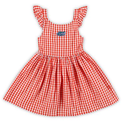 Girls Toddler Garb Orange Florida Gators Constance Gingham Dress
