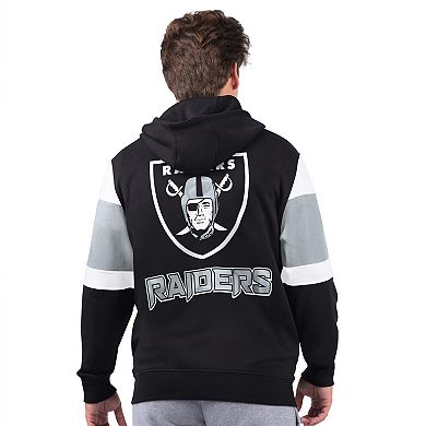 Men's Starter Black Las Vegas Raiders Extreme Full-Zip Hoodie