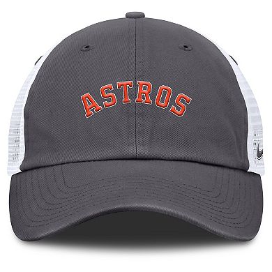Men's Nike Gray Houston Astros Wordmark Club Adjustable Trucker Hat