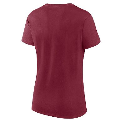 Women's Burgundy Colorado Avalanche Launch Scoop Neck T-Shirt