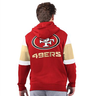 Men's Starter Scarlet San Francisco 49ers Extreme Full-Zip Hoodie