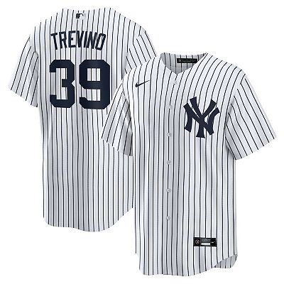 Men s Nike Jose Trevino White New York Yankees Home Replica Player Jersey