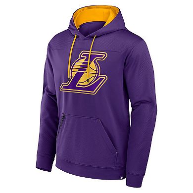 Men's Fanatics Purple Los Angeles Lakers Reserve Defender Pullover Hoodie