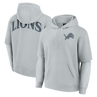 Unisex Fanatics Gray Detroit Lions Sleek Elements Pullover Hoodie