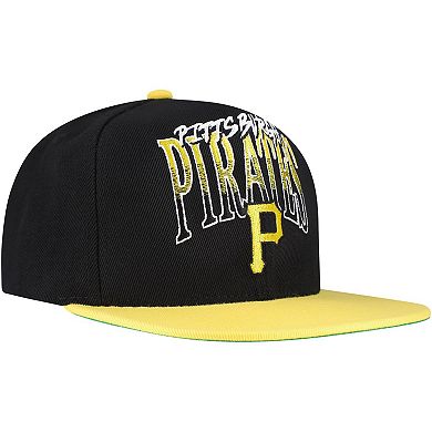 Men's Mitchell & Ness Black Pittsburgh Pirates Rise Up Snapback Hat