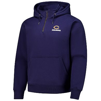 Unisex Dunbrooke Navy Chicago Bears Defender Quarter-Zip Hoodie