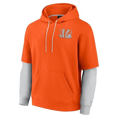 Unisex Fanatics Orange Cincinnati Bengals Sleek Elements Pullover Hoodie
