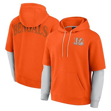 Unisex Fanatics Orange Cincinnati Bengals Sleek Elements Pullover Hoodie