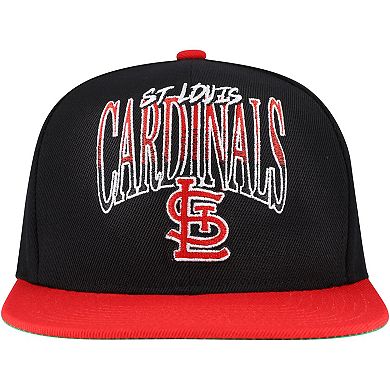 Men's Mitchell & Ness Black St. Louis Cardinals Rise Up Snapback Hat