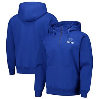 Unisex Dunbrooke Royal Indianapolis Colts Defender Quarter-Zip Hoodie