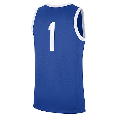 Men's Nike #1 Royal Kentucky Wildcats Road Replica Jersey