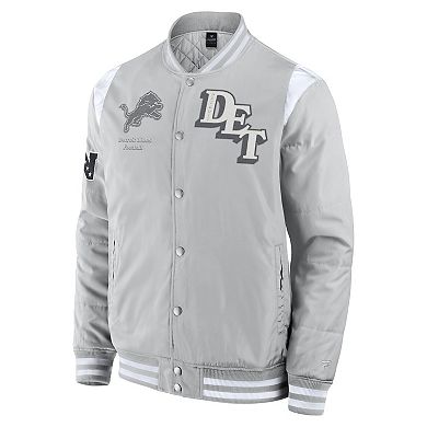 Unisex Fanatics Gray Detroit Lions Elements Elite Full-Snap Jacket