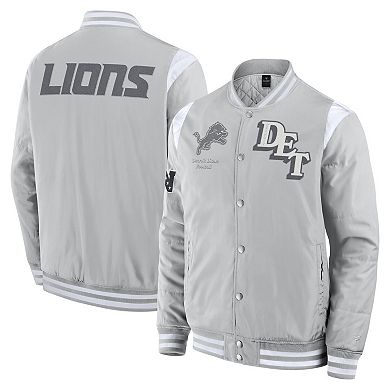 Unisex Fanatics Gray Detroit Lions Elements Elite Full-Snap Jacket
