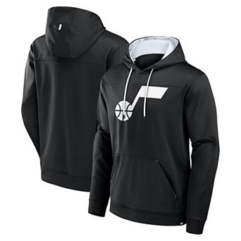 Men's Fanatics Black Utah Jazz Reserve Defender Pullover Hoodie