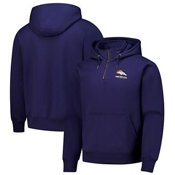 Unisex Dunbrooke Navy Denver Broncos Defender Quarter-Zip Hoodie