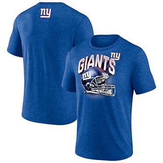Men's Fanatics Heather Royal New York Giants Tri-Blend Helmet End Around T-Shirt