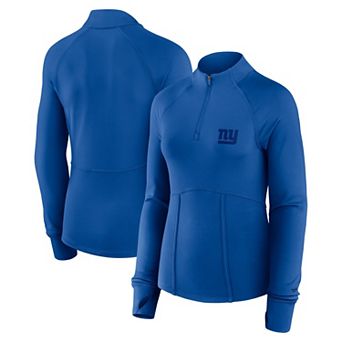 Women's Fanatics Royal New York Giants Elements Quarter-Zip Jacket