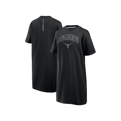 Women's Fanatics Black Texas Longhorns Elements Go Tri-Blend T-Shirt Dress