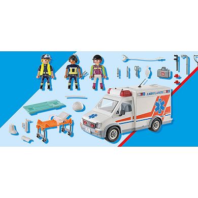 Playmobil Ambulance with Lights Play Set