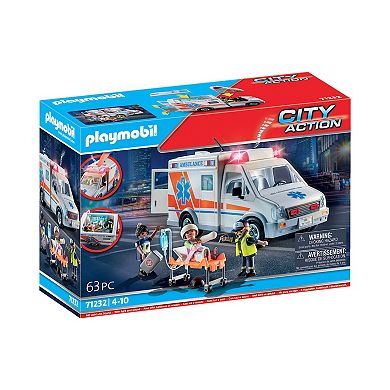 Playmobil Ambulance with Lights Play Set
