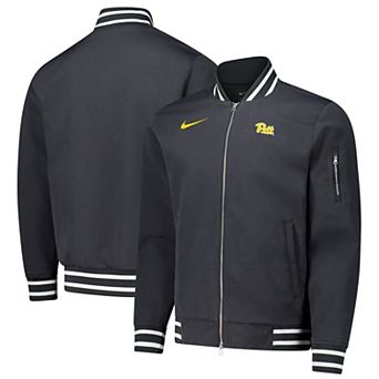 Men's Nike Anthracite Pitt Panthers Full-Zip Bomber Jacket
