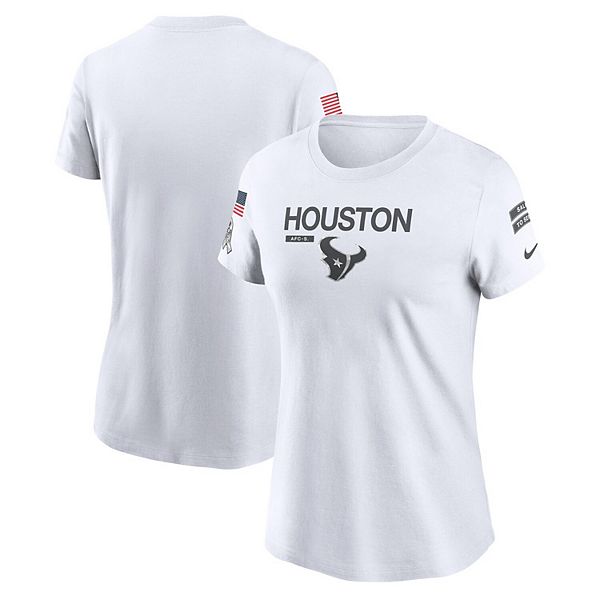 Women s Nike White Houston Texans 2024 Salute To Service Legend Performance T Shirt