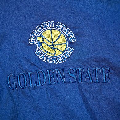 Unisex Mitchell & Ness Royal Golden State Warriors Hardwood Classics Team OG 3.0 Anorak Half-Zip Windbreaker Jacket