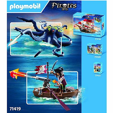 Playmobil Pirates: Battle with the Giant Octopus Play Set