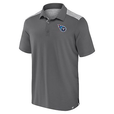 Men's Fanatics Gray Tennessee Titans Long Shot Polo