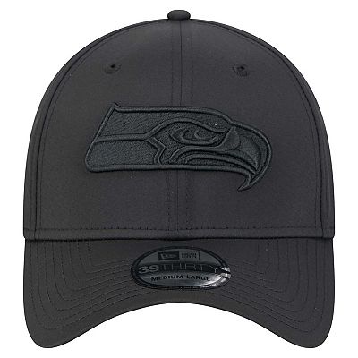 Men s New Era Black Seattle Seahawks Hydro 39THIRTY Flex Hat
