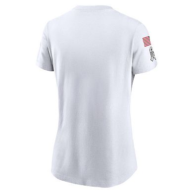 Women's Nike White Dallas Cowboys 2024 Salute To Service Legend Performance T-Shirt
