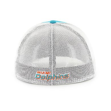 Men's '47 Aqua/White Miami Dolphins Thrash Trophy Flex Hat