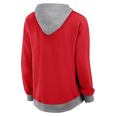 Women's Red Carolina Hurricanes Hit It French Terry Full-Zip Hoodie
