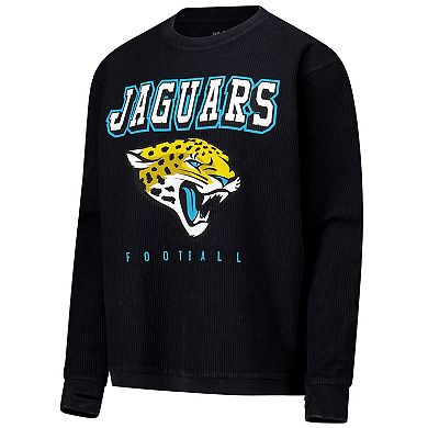Women's G-III 4Her by Carl Banks Black Jacksonville Jaguars Comfy Cord Pullover Sweatshirt