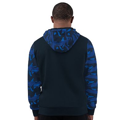 Men's Starter Navy Chicago Bears Thursday Night Gridiron Full-Zip Hoodie