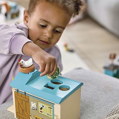 Playmobil Junior Farm Adventure Play Set with Tractor, Trailer, and Animal Friends