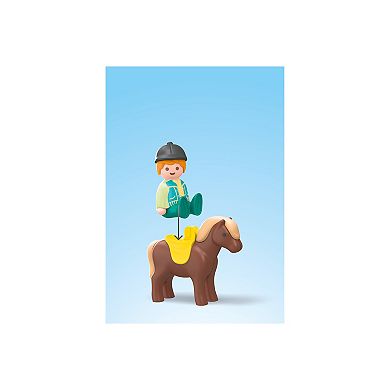Playmobil Junior Farm Adventure Play Set with Tractor, Trailer, and Animal Friends