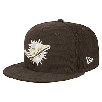 Men's New Era Brown Miami Dolphins Choco Cord 59FIFTY Fitted Hat