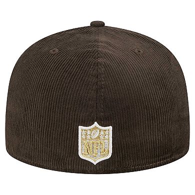 Men's New Era Brown Philadelphia Eagles Choco Cord 59FIFTY Fitted Hat