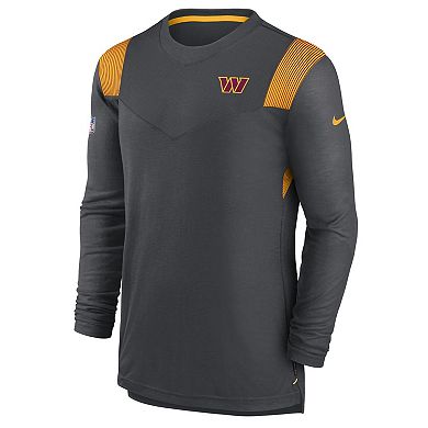 Men's Nike Heather Charcoal Washington Commanders Player Performance Long Sleeve T-Shirt