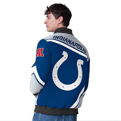 Men's G-III Extreme Royal Indianapolis Colts Maximum Racing Full-Snap Jacket